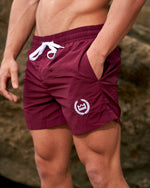 LUX SPORT - Luxury Athleisure Wear Mens Shorts Swim Shorts - Cherry - (Pre-Order 19th May)