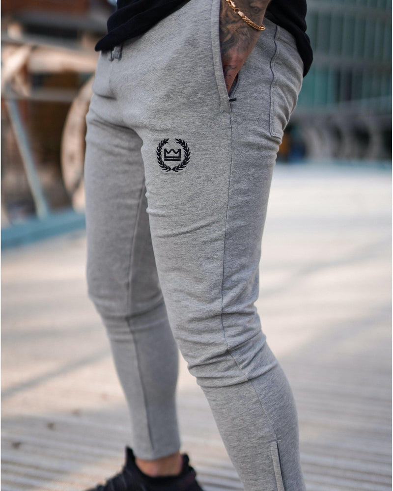 LUX SPORT - Active Streetwear Mens Bottoms Tech Joggers - Grey
