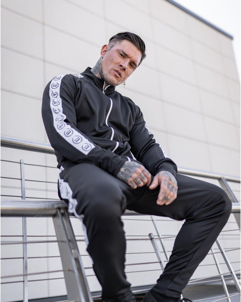 Insignia Tracksuit Top - Black/White