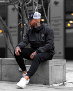 LUX SPORT - Active Streetwear Mens Hoodies & Jackets Pullover Jacket - Black
