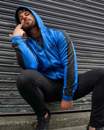 LUX SPORT - Active Streetwear Mens Hoodies & Jackets Sports Hoodie - Blue
