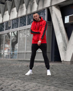 LUX SPORT - Active Streetwear Mens Hoodies & Jackets Sports Hoodie - Red