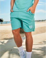 LUX SPORT - Active Streetwear Mens Shorts Organic Shorts - Teal