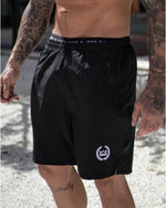 LUX SPORT - Active Streetwear Mens Shorts Tech Shorts - Black/White