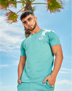 LUX SPORT - Active Streetwear Mens T-Shirts & Tops Organic Tee - Teal